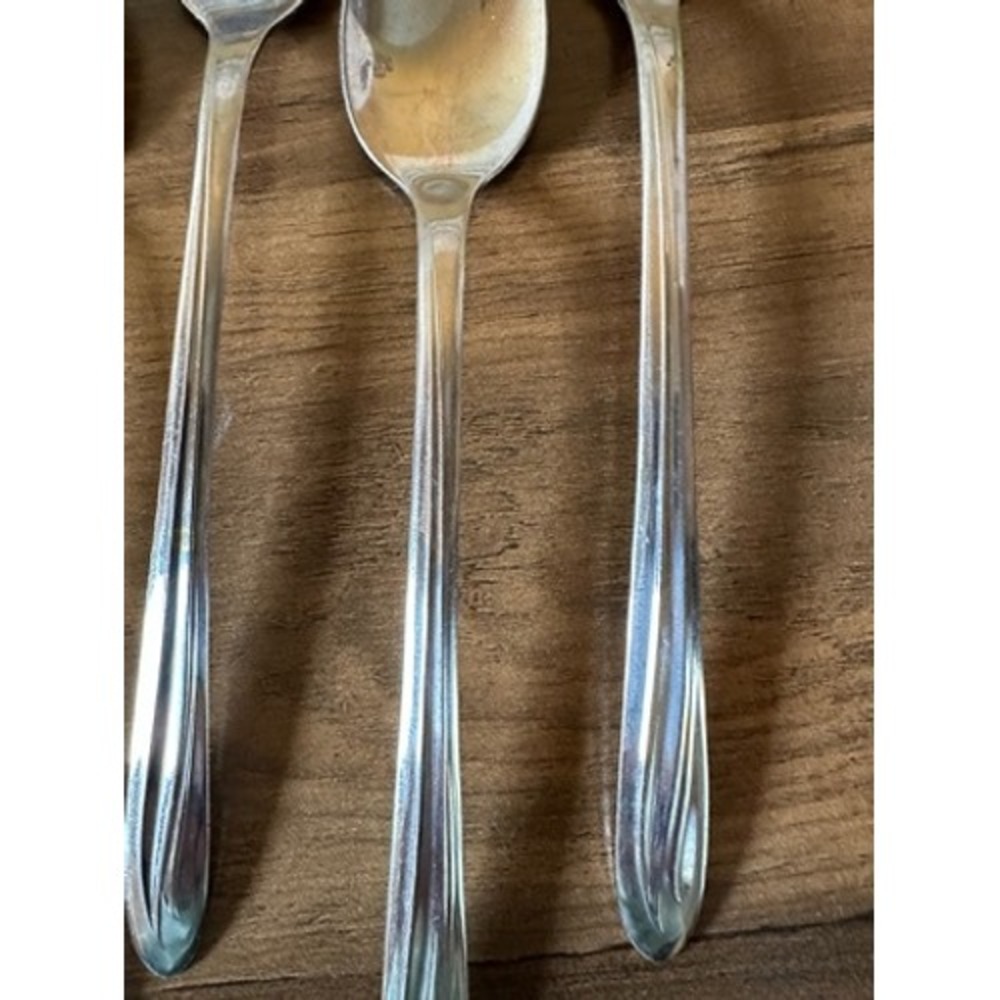 Superior Stainless USA Spoons Flatware Set of 5 Ice Tea Spoons - Picture 3 of 5